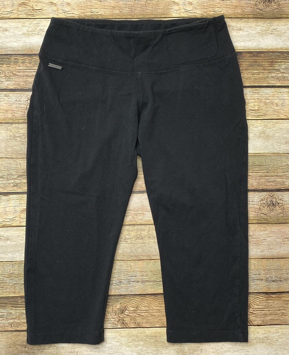 Lole Womens Size S Black Stretch UPF 50+ Athletic Cropped Leggings